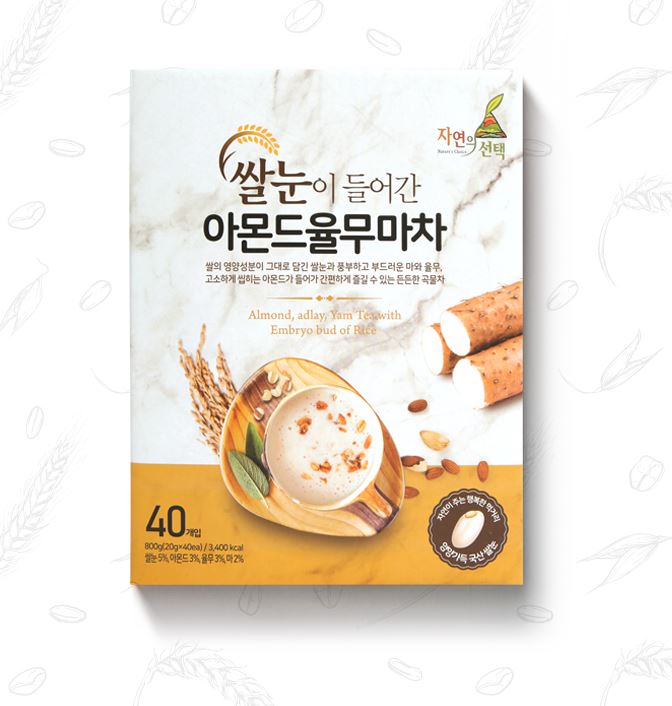 쌀눈이 들어간 아몬드 율무차(800g)