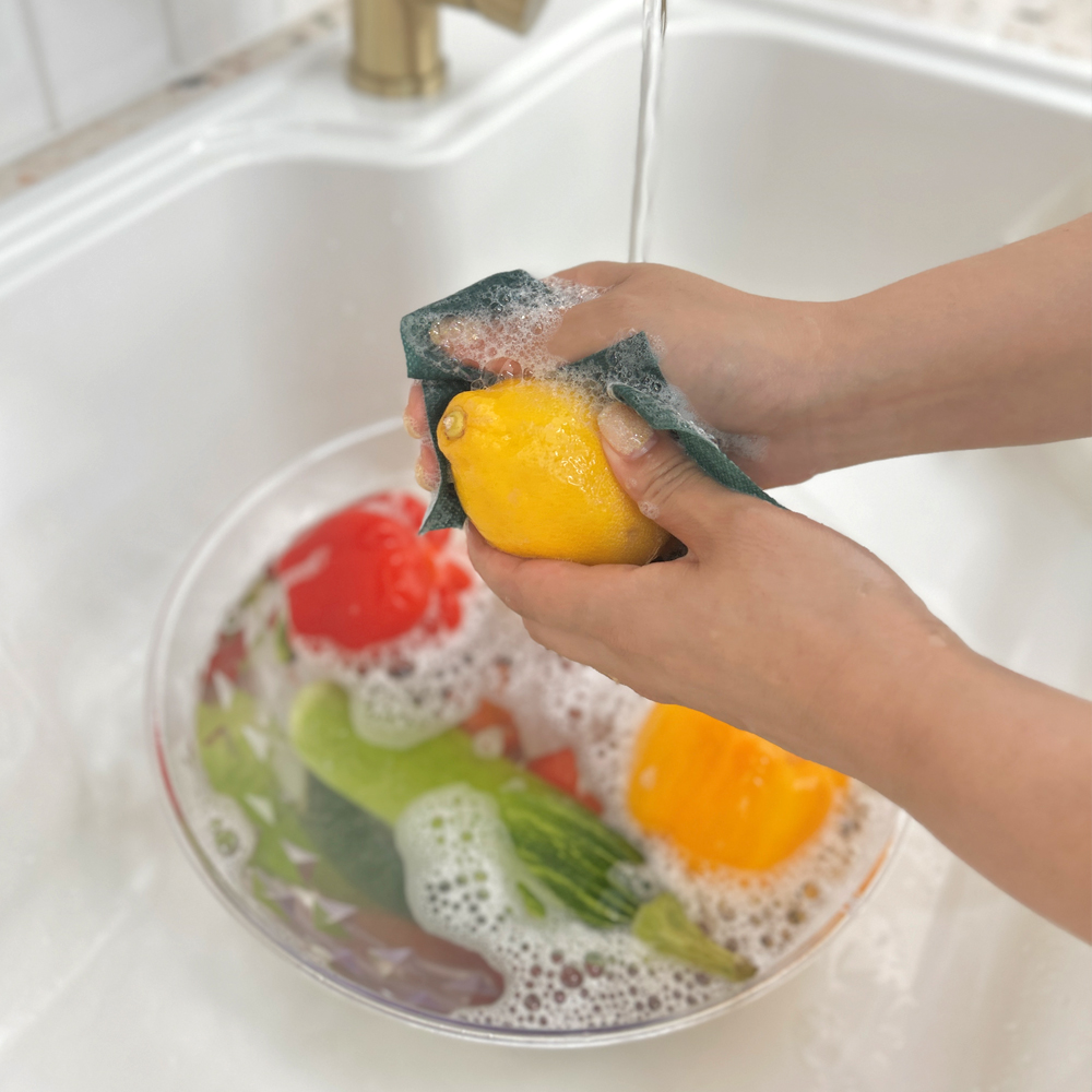 1장씩 뜯어 쓰는 1회용 수세미 1장 팡팡(60매 / 1롤)